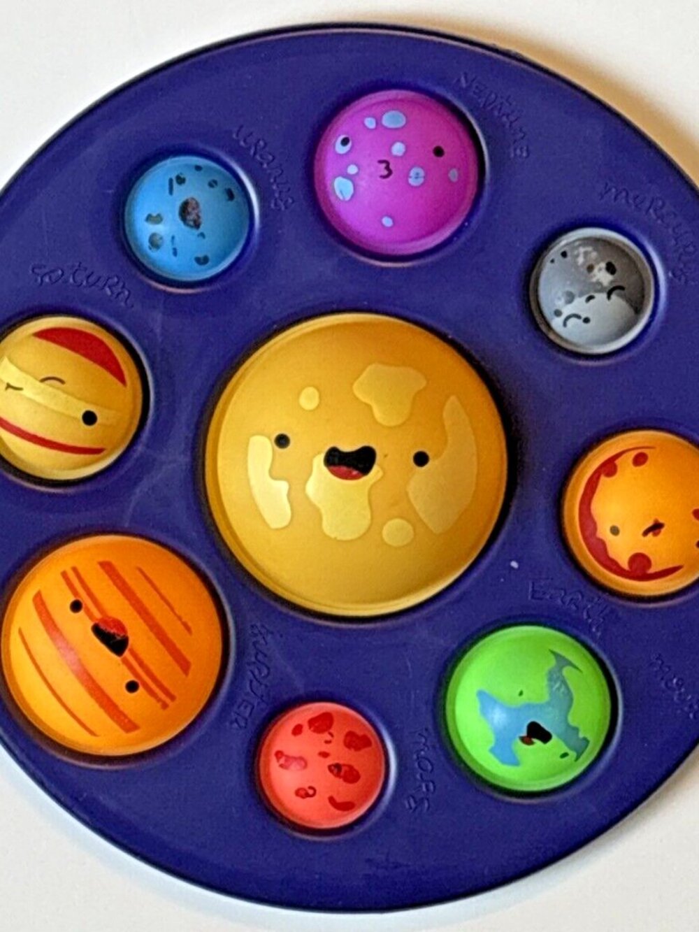 Solar System Galaxy Stress Relief Dimple Push Pop Bubble It Sensory Toy Simple